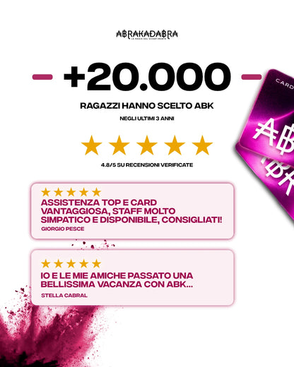 ABK Card 2026 — La tua estate in Riviera
