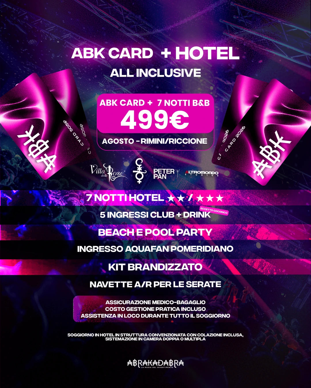 ABK Card 2026 — L'estate inizia adesso Card + Hotel Agosto 7 notti